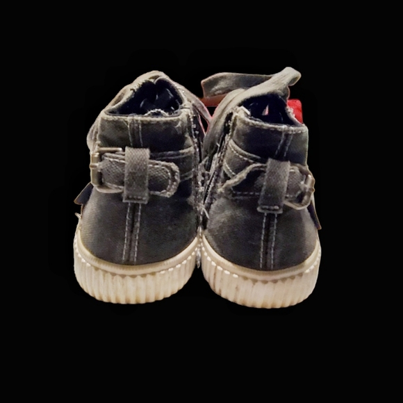 Blowfish womens Dark Grey canvas Midtop sneakers. - Picture 6 of 10